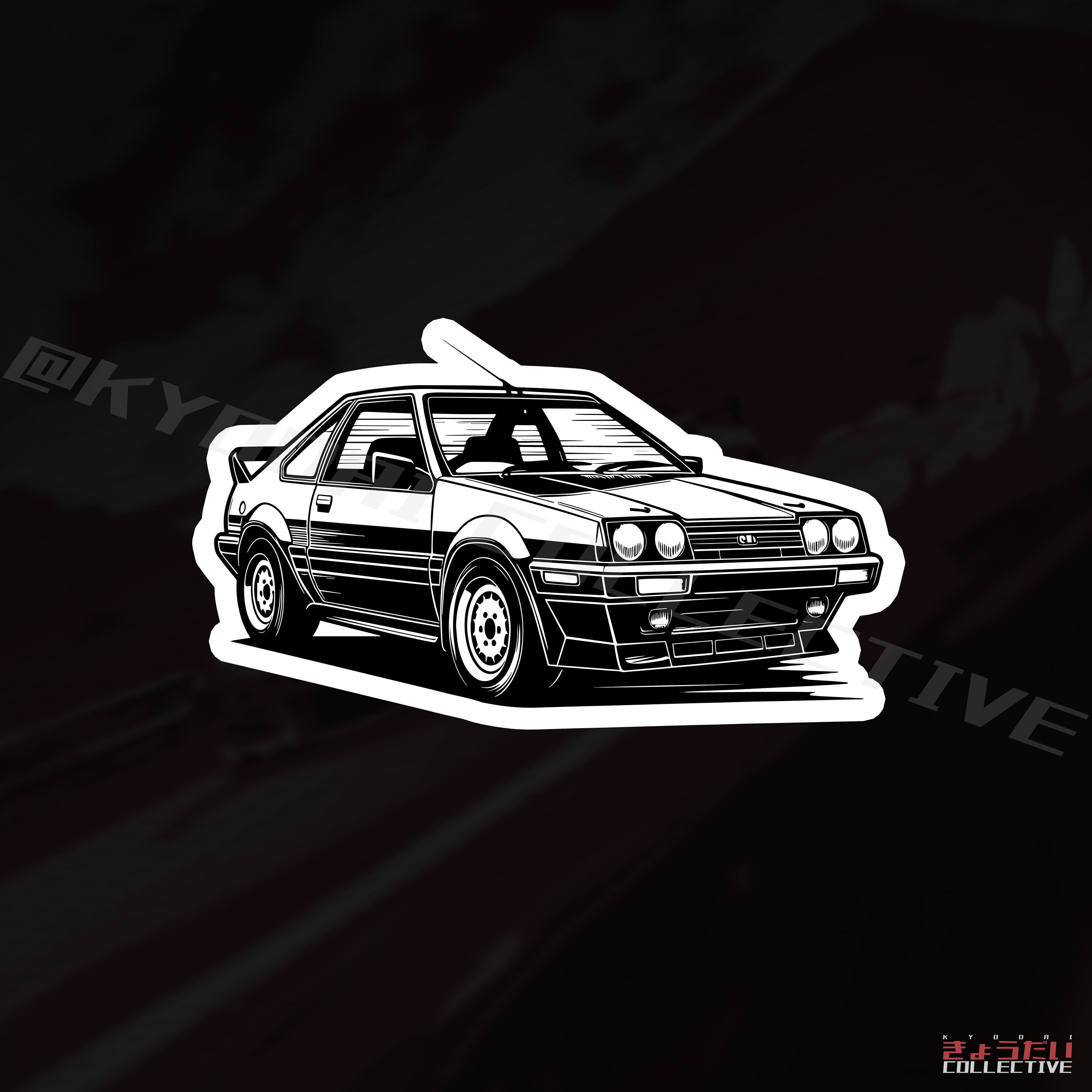 Jdm Racer Sticker JDM AE86 Modded- Tuned JDM Racer Car Vinyl Kisscut Sticker by ...
