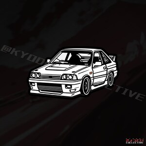 JDM Classics Car - Stanced JDM Tuner Auto Vinyl KissCut Aufkleber von KyodaiCollective