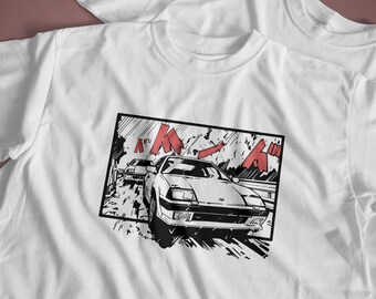 series☆頭文字DコラボINITIALD Racing Crew Collar Tshirts Akagi RedSuns Keisuke Takahashi Initial D JDM drift racing