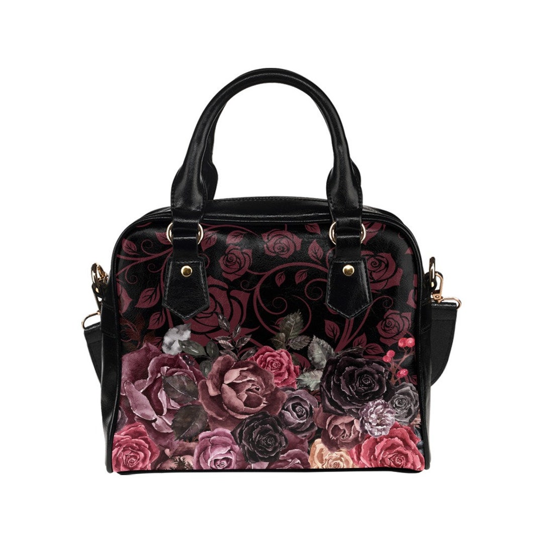 Dark Rose Bag Gothic Floral Purse Haunted Bloom Handbag - Etsy UK
