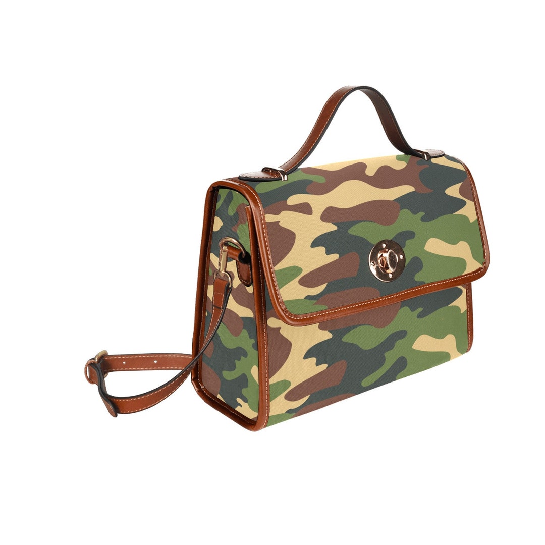 Camouflage Top Handle Handbag Camouflage Shoulder Bag Etsy