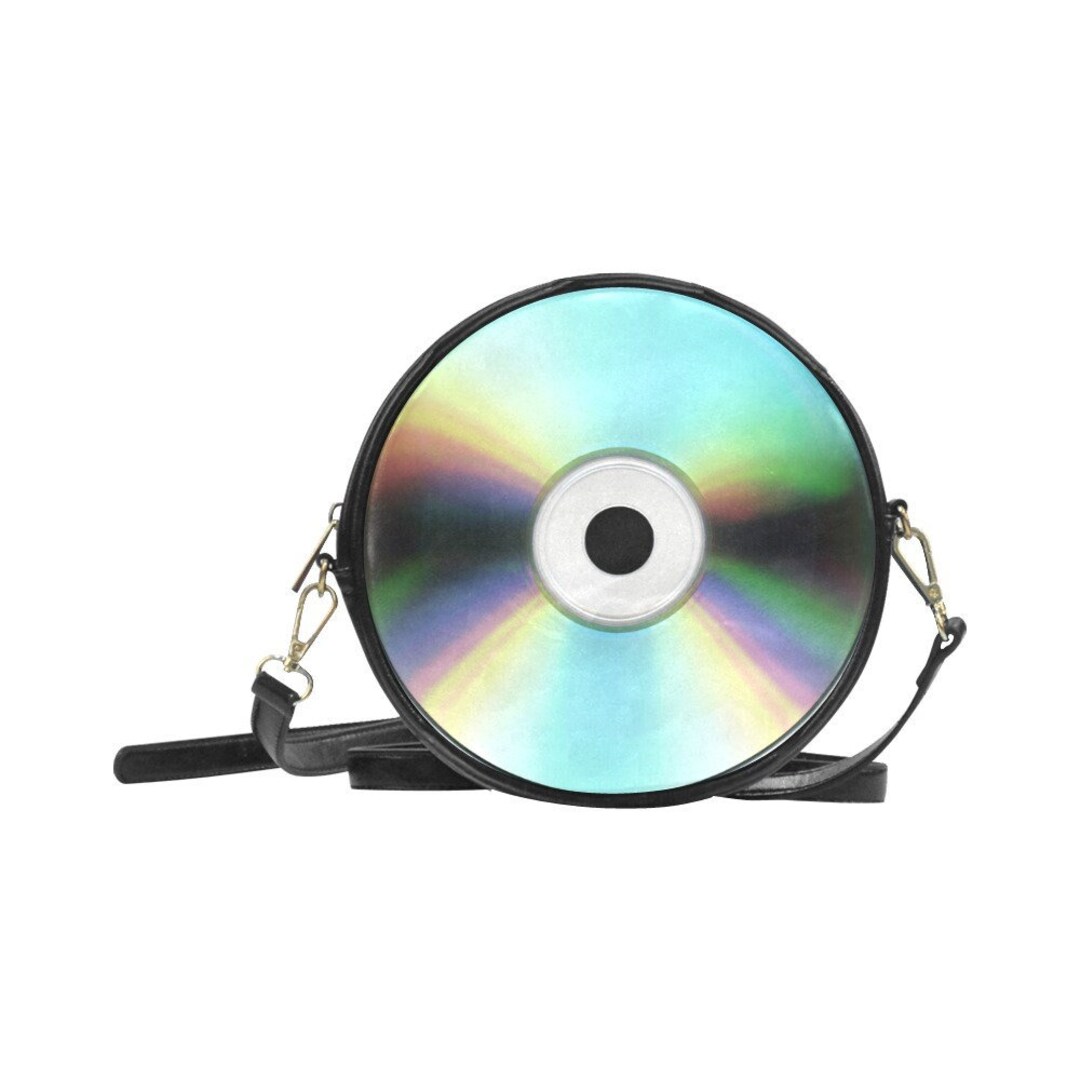 Funny Crossbody Bag Round Vegan Leather Bag Cool Handbags Etsy