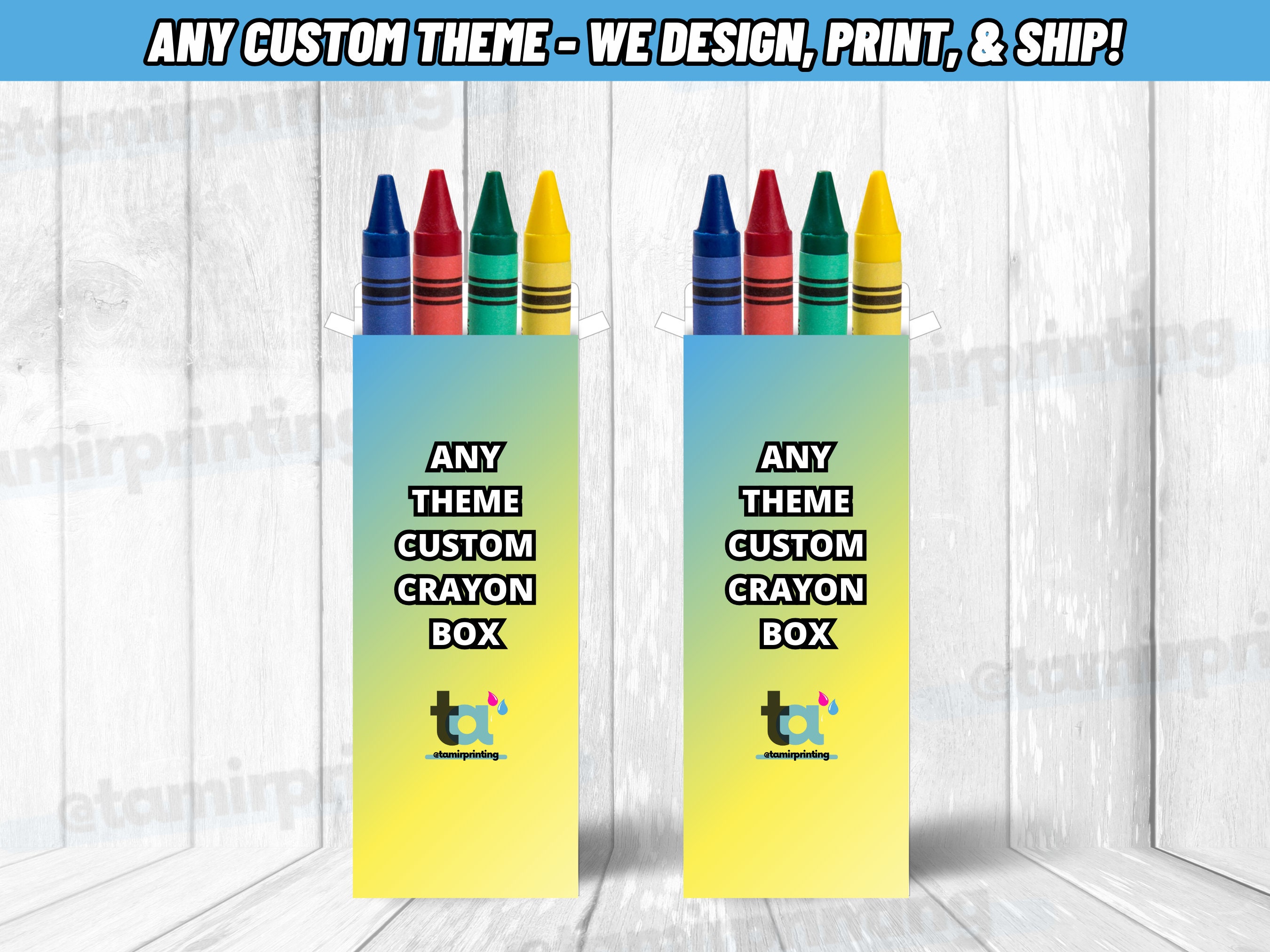 Custom Crayon Boxes