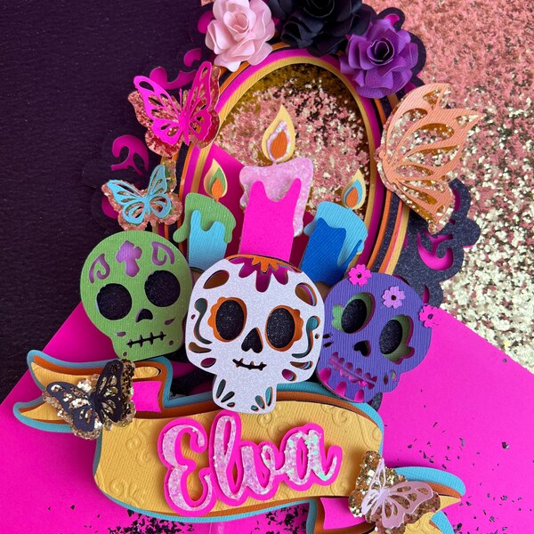 Day of the Dead Cake Topper - Etsy