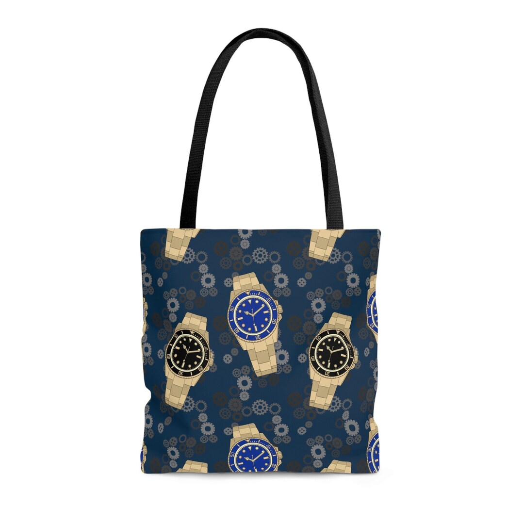 Timer Purse Watch Lover Tote Bag, Time Clock Reusable Grocery Bag, Gift for Him - Etsy