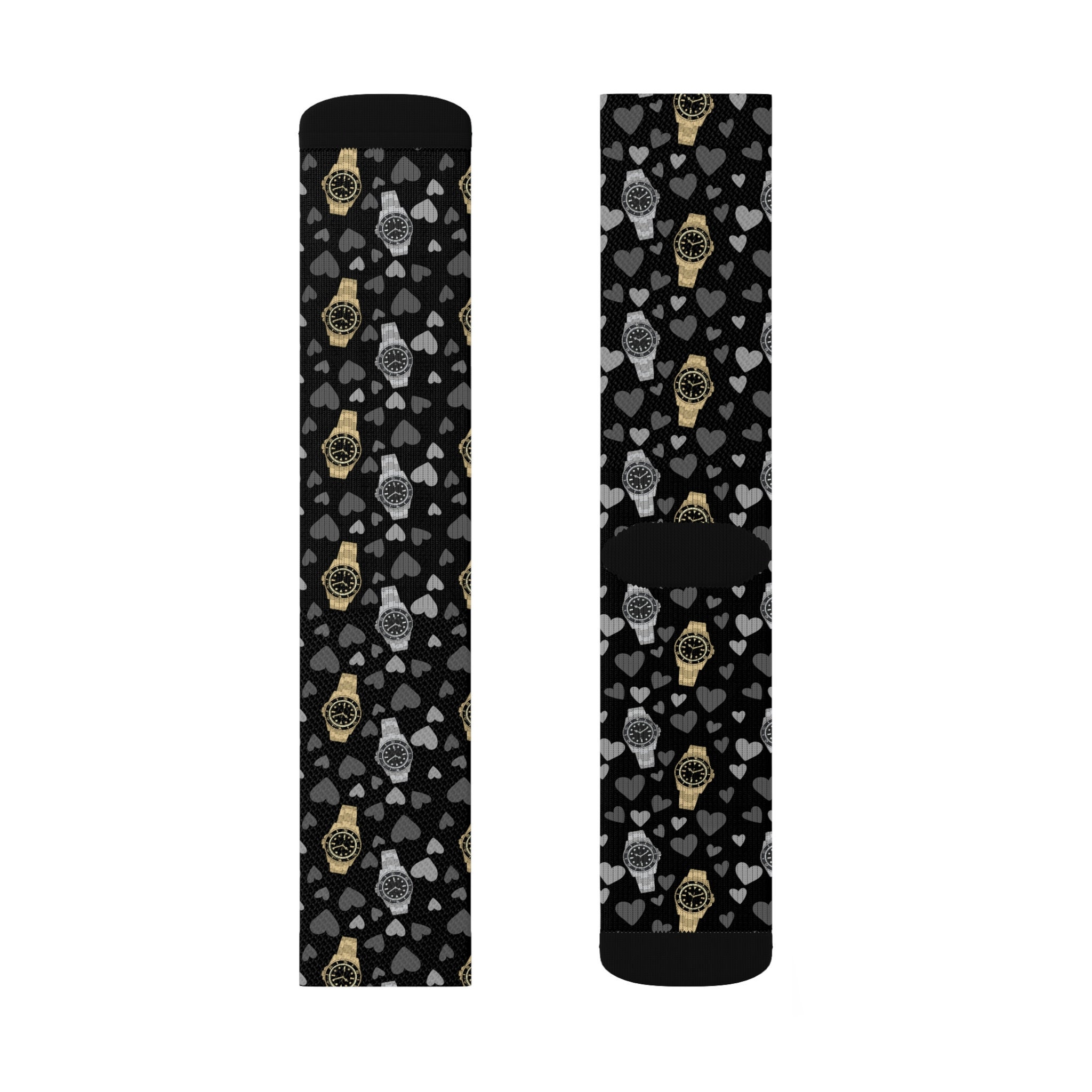 Watch Lover Socks for Him, Time Clock Socks for Men, Valentine's Gift ...