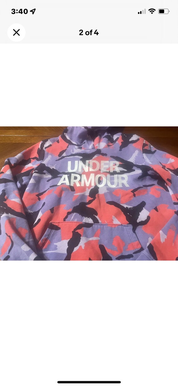 Pink Camo Under Armour Logo