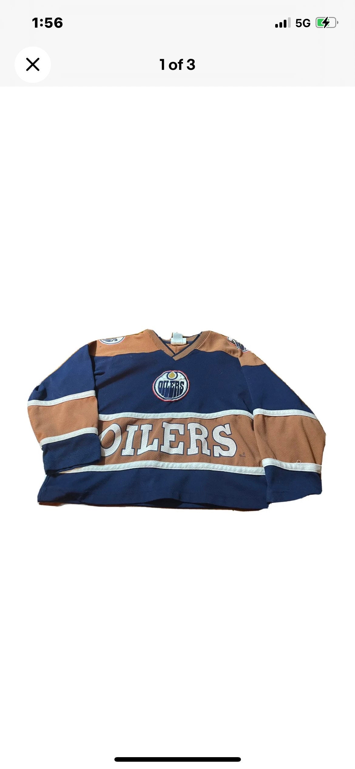 Vintage Edmonton Oilers Pro Player NHL Hockey Jersey Youth/Boys XL