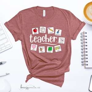 Maestro / Símbolos de regreso a la escuela / Camiseta de maestro de educación especial