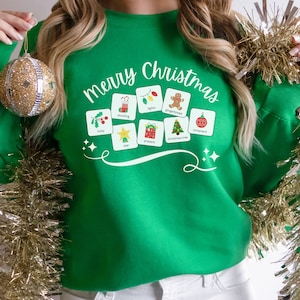Frohe Weihnachten Sonderschullehrer Weihnachten Sweatshirt mit Symbolen