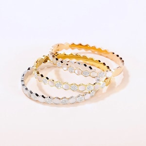 Beautiful Honeycomb / Hexagon Bangle Bracelet | Gift for Her