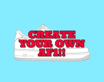 Create your own Custom Nike Airforce 1s - Custom Colour Block Sneakers - Nike airforce 1 low - custom sneakers