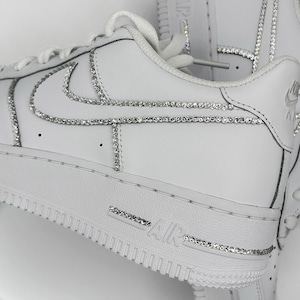 Premium crystal nike airforce 1s | Custom shoes for wedding, birthdays and anniversary&#39;s | Custom sneakers / Valentine’s Day gift / women’s