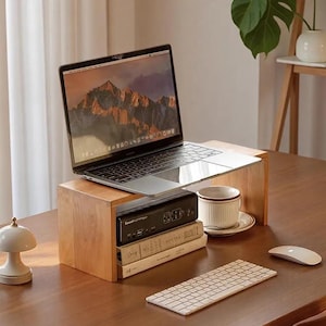 Computer Desk Monitor Riser, 7.5 inch wide