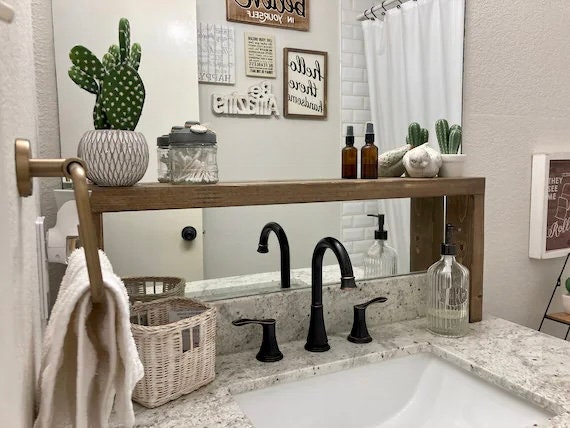 Over the Sink Shelf, Over the Stove Spice Rack, Farmhouse