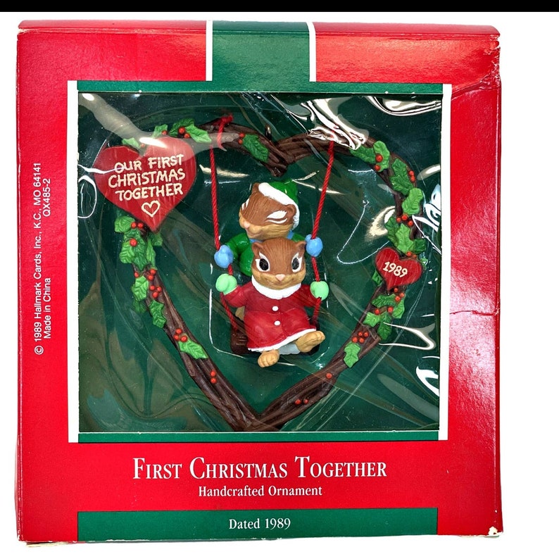 Vintage 1989 Hallmark First Christmas Together Christmas Holiday