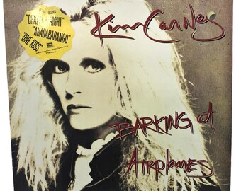 Kim Carnes Barking at Airplanes 1985 Vinyl Lp Album SO-17159 EMI Pop Rock