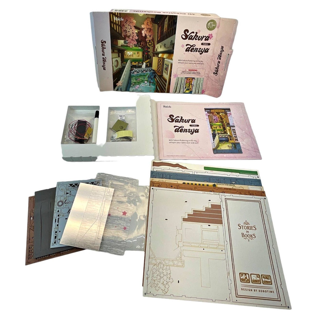 Rolife Sakura Densya Book Nook Build & Review 