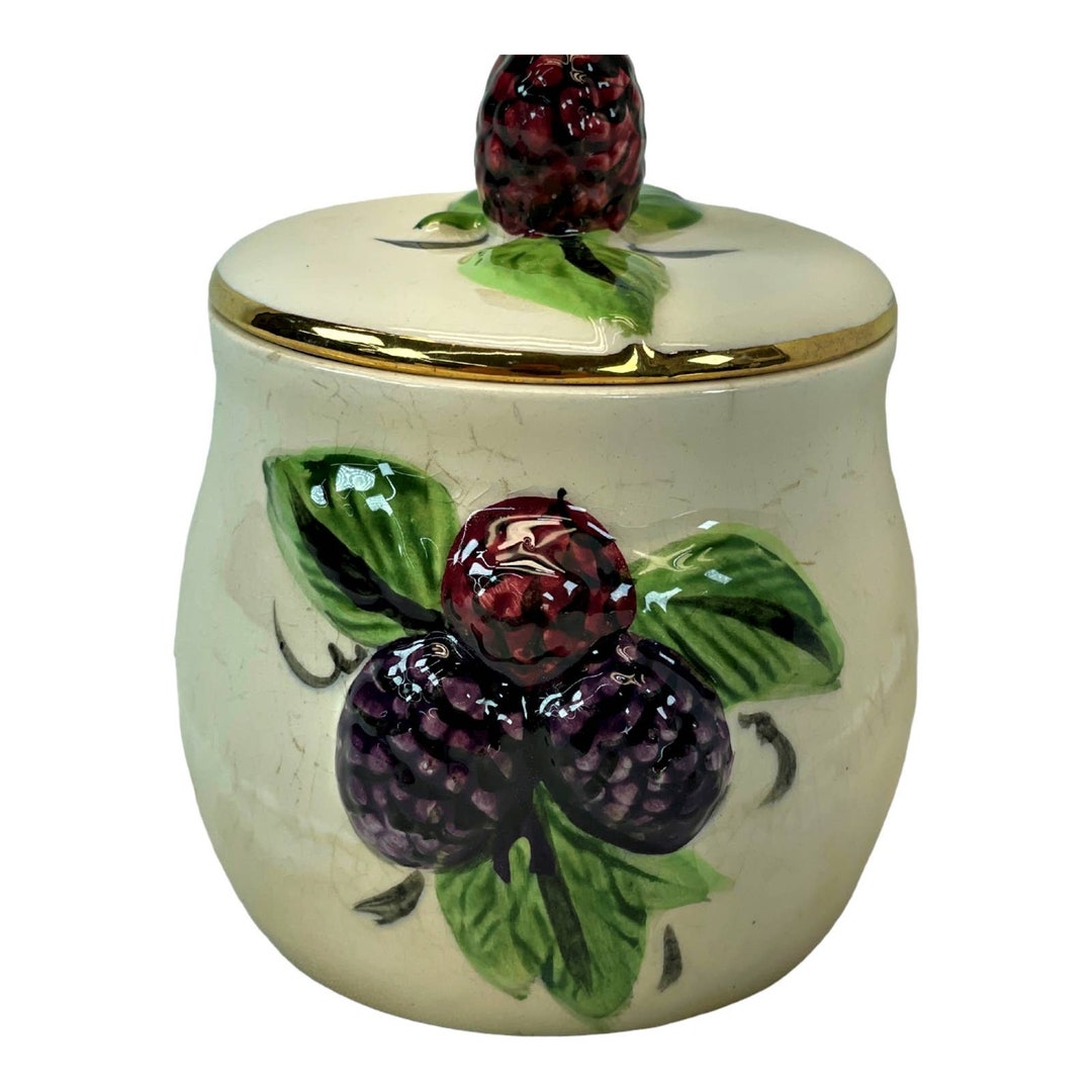 Vintage Jam Jar Knott's Berry Farm Jam Jelly Sugar Pot Etsy