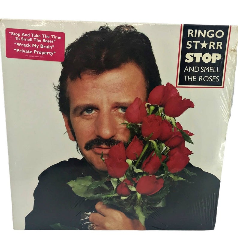 SEALED Ringo Starr STOP and Smell the Roses Lp Vinyl Album Pop Etsy