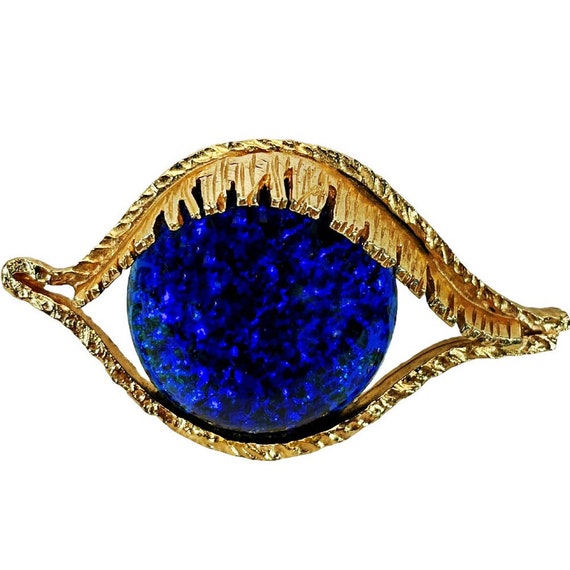 EXTREMELY RARE Kramer New York Cobalt Blue Eye Pin