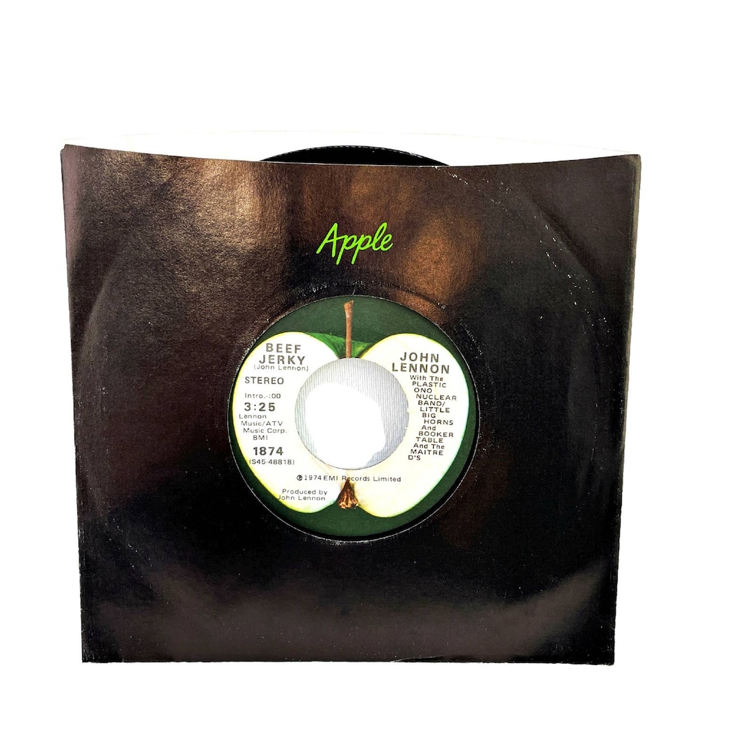 John Lennon 45 Lp Beef Jerky Whatever Gets You Through the Night
