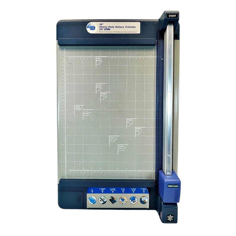 Carl Bidex DC 220e 15 Inch Heavy Duty Rotary Trimmer Precision Etsy