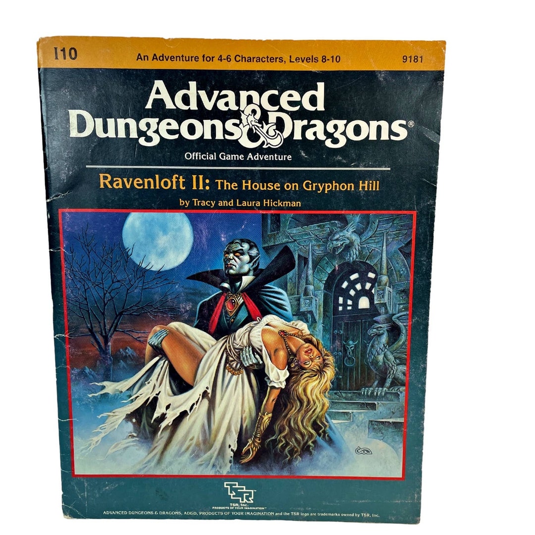 1986 Ravenloft II the House on Gryphon Hill Adventure Module Etsy