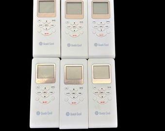 Lot of (6) Quick Cool Universal AC Remote - No Instructions - All Power On