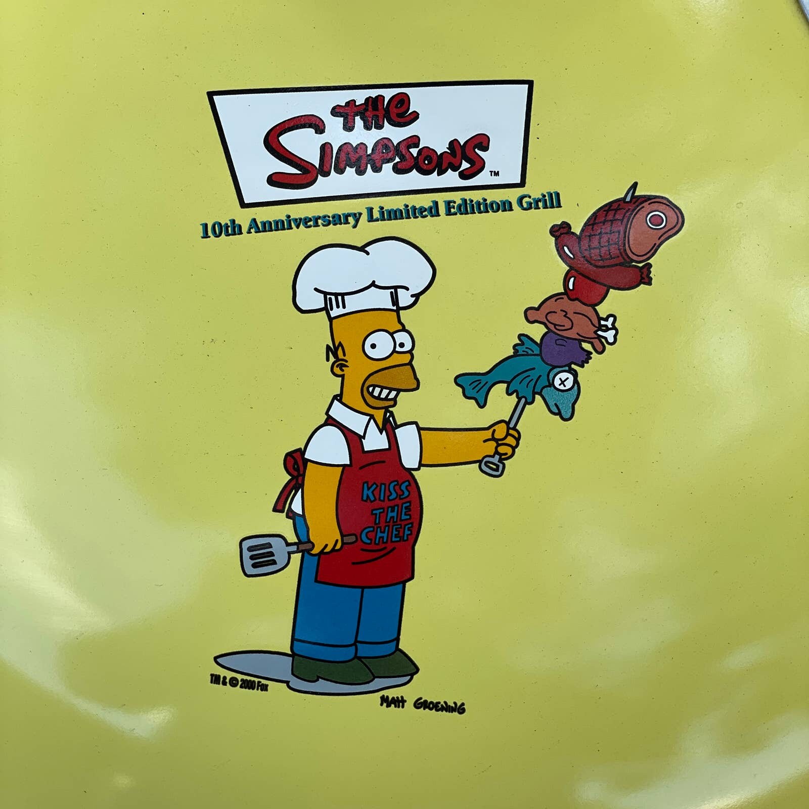 Vintage er Simpsons Grill 10th Anniversary Limited Ed. Yellow