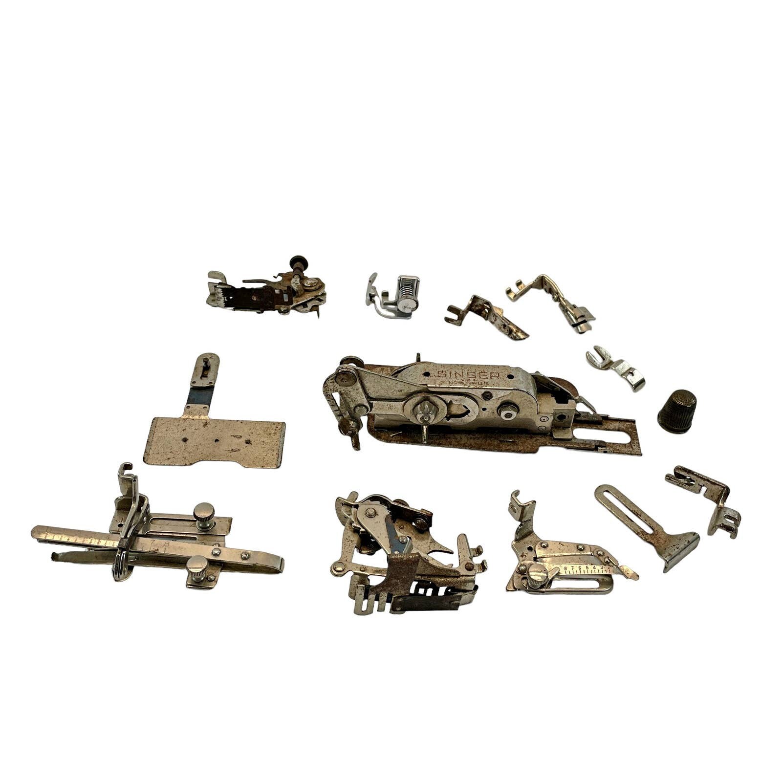 Vintage Singer Sewing Machine Parts Buttonhole Foot Tucker Etsy