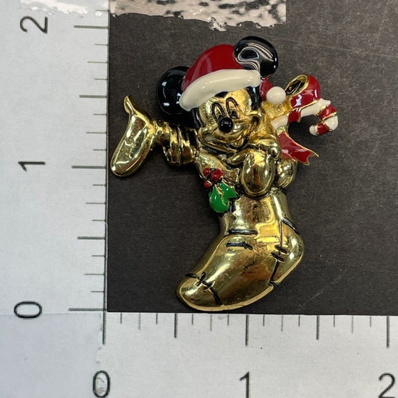 Vintage Napier Disney Mickey Mouse in Christmas S… - image 5