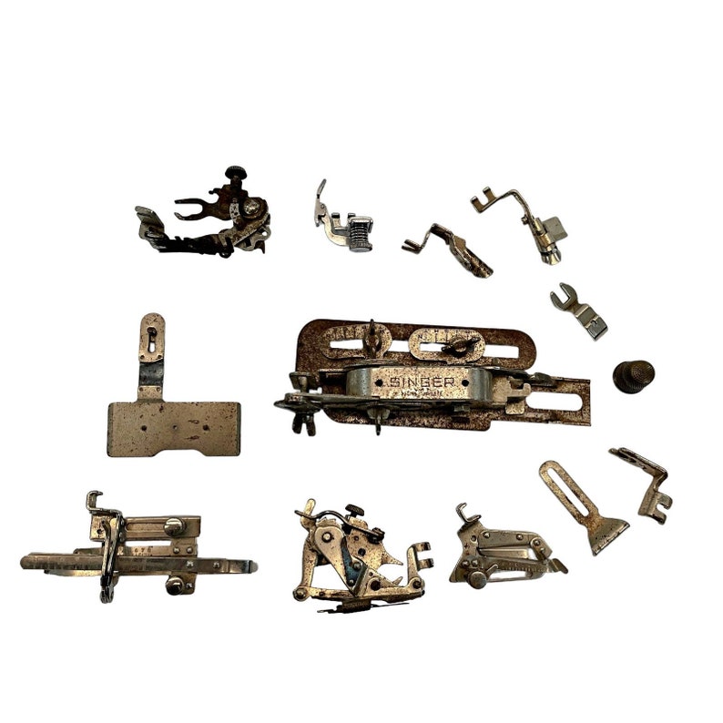Vintage Singer Sewing Machine Parts Buttonhole Foot Tucker Etsy