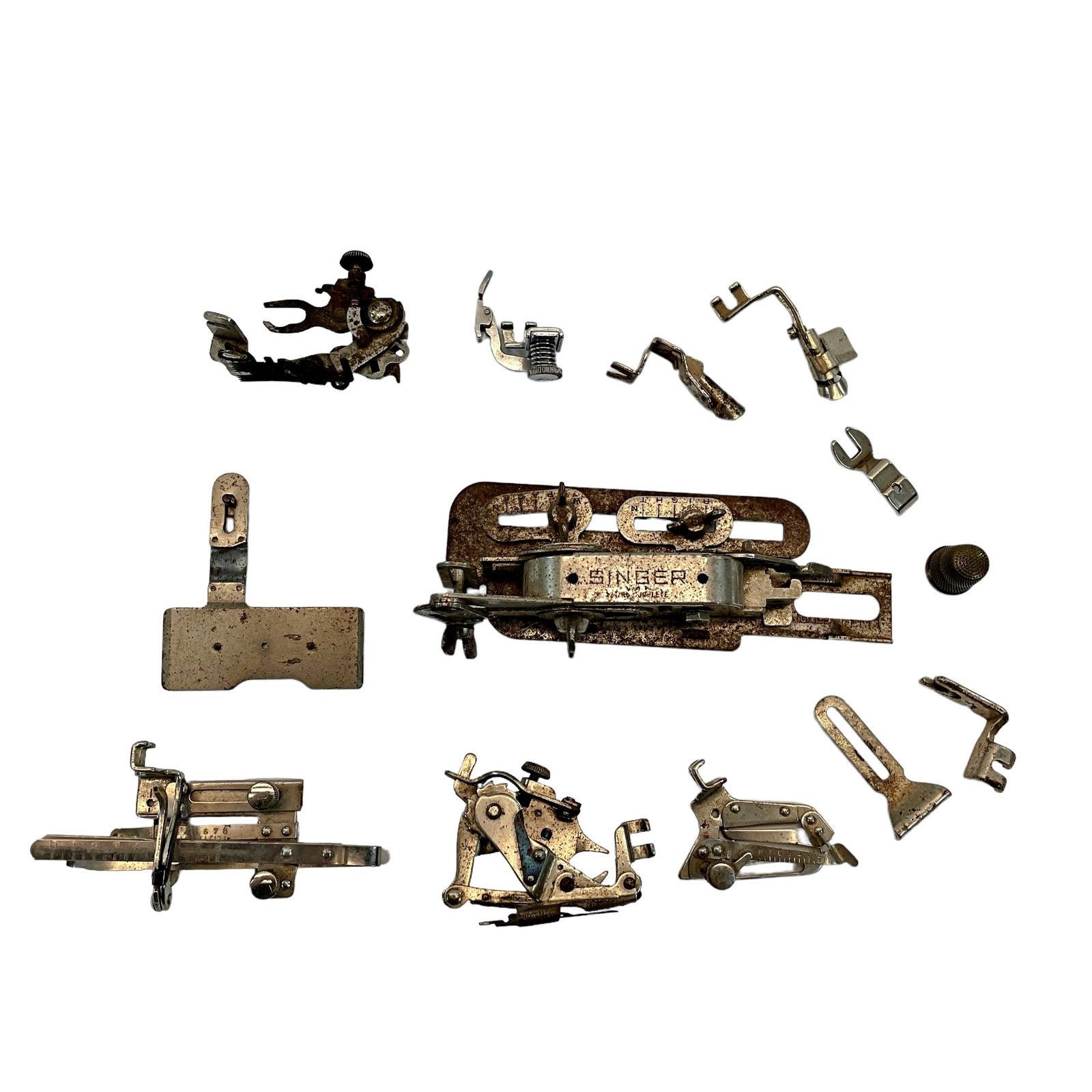 Vintage Singer Sewing Machine Parts Buttonhole Foot Tucker Etsy