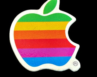 Apple Computer PR1114 1997年 レインボーロゴ 箱付き Apple Computer Large 'Rainbow Logo' Sign from Cupertino