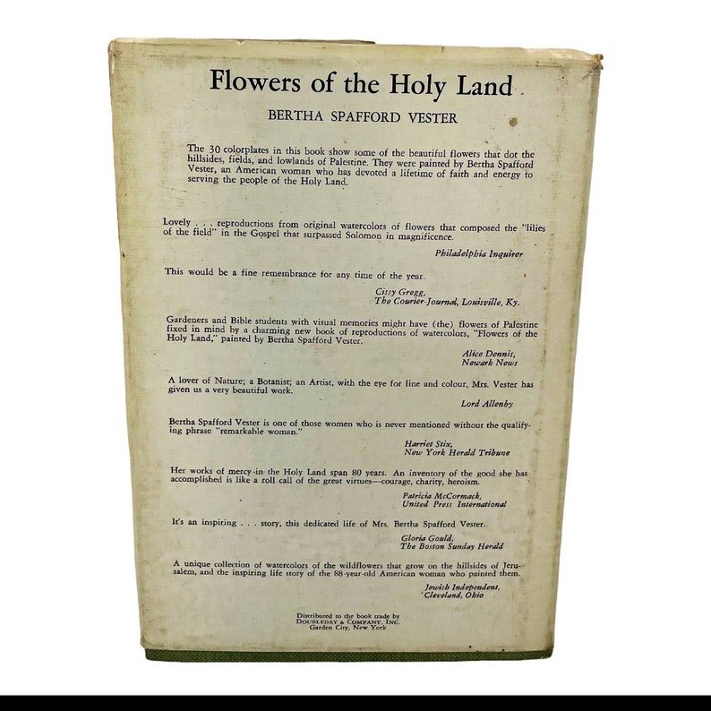 Flowers of the Holy Land by Bertha Spafford Vester 30 Color Etsy