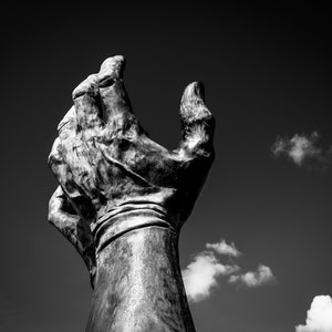 Descarga digital, Bellas Artes, Blanco y negro, Impresión fotográfica, Manos y molécula Ramsgate