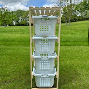 4 Tier Laundry Basket Organizer
