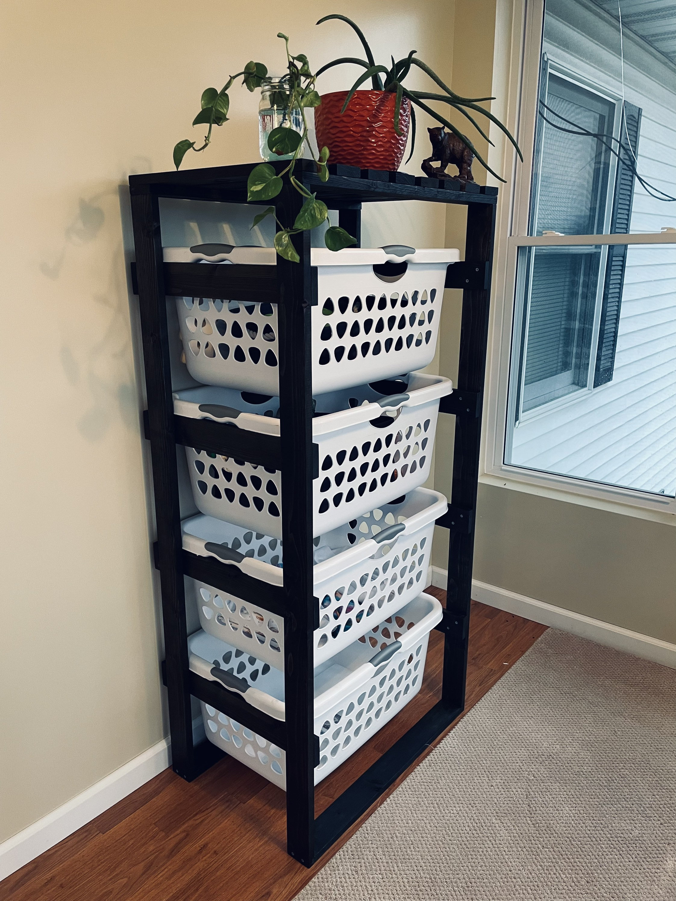 3 Tier Laundry Basket Slide-in Shelf -  in 2023