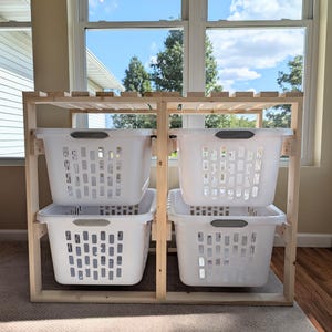 4+ Laundry Basket Holder image 1
