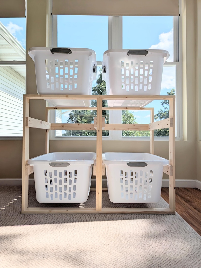 4+ Laundry Basket Holder image 4