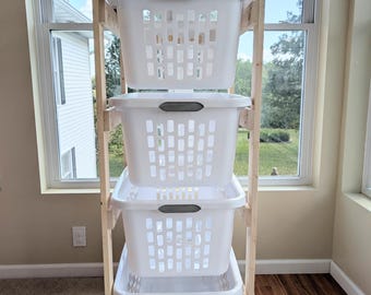 4 Tier Laundry Basket Organizer