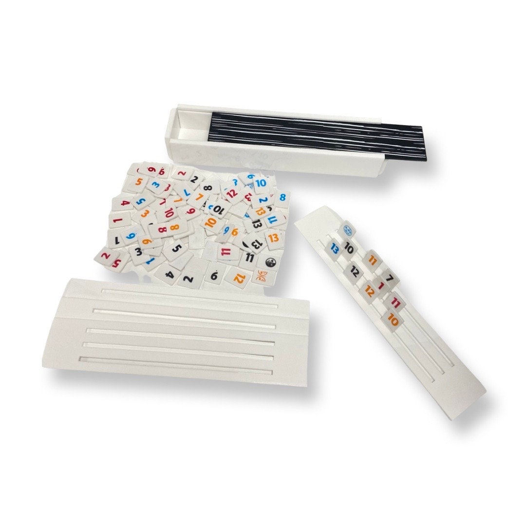 Lucite Rummikub Premium Game Set Tiles Holders and Storage - Etsy