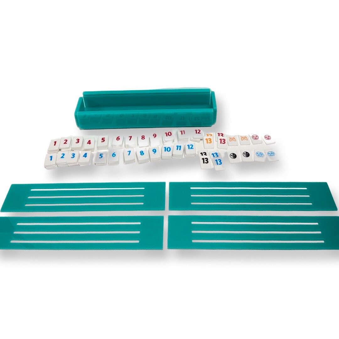 Lucite Rummikub Premium Game Set Tiles Holders and Storage Etsy