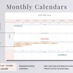 Digital Life Planner | Daily Schedule Spreadsheet | Google Sheet Planner | Habit Tracker | Annual & Monthly Goal Tracker | Schedule Template image 6