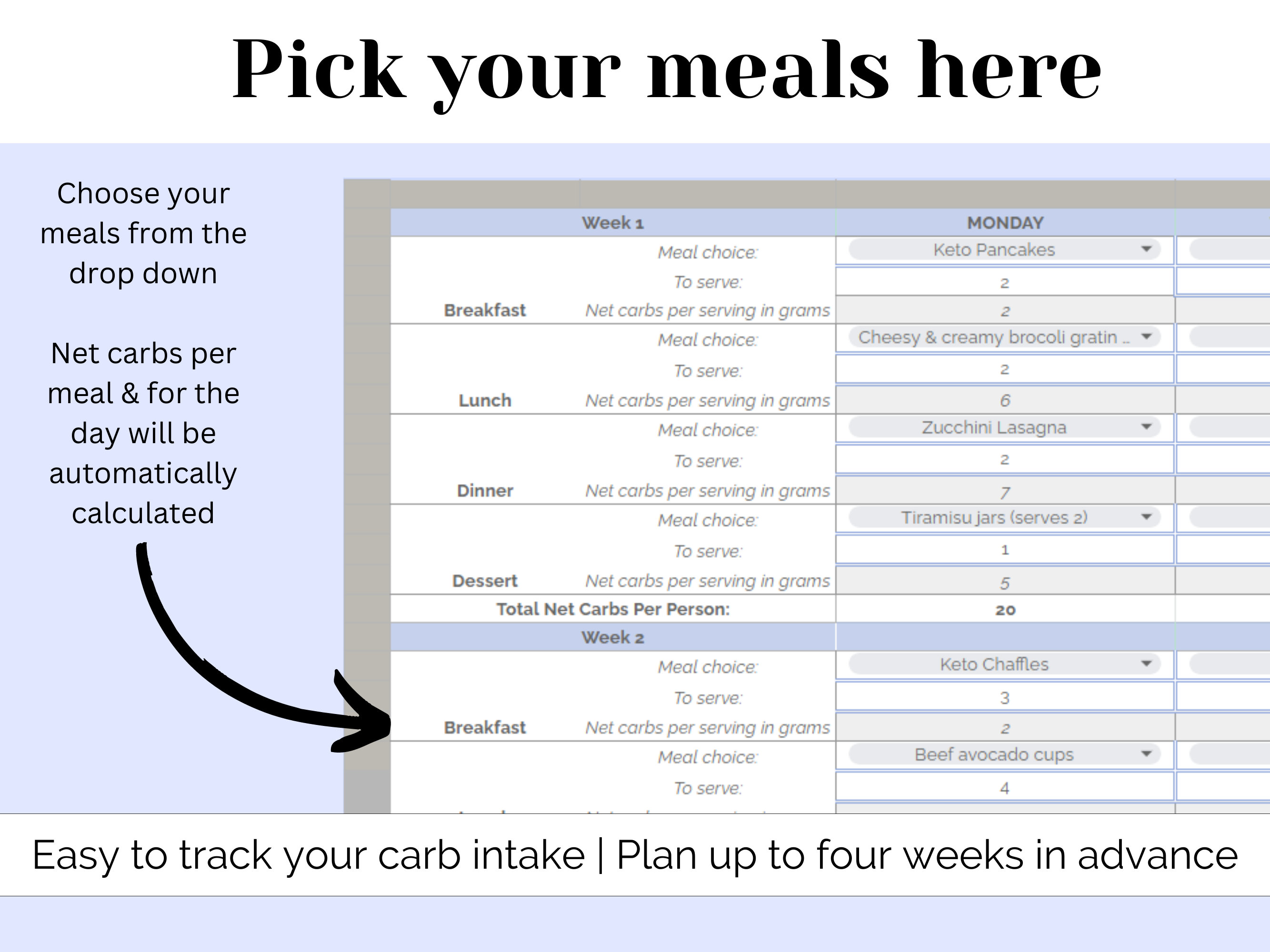 Keto Diet Planner Keto Planner Low Carb Meal Plan - Etsy