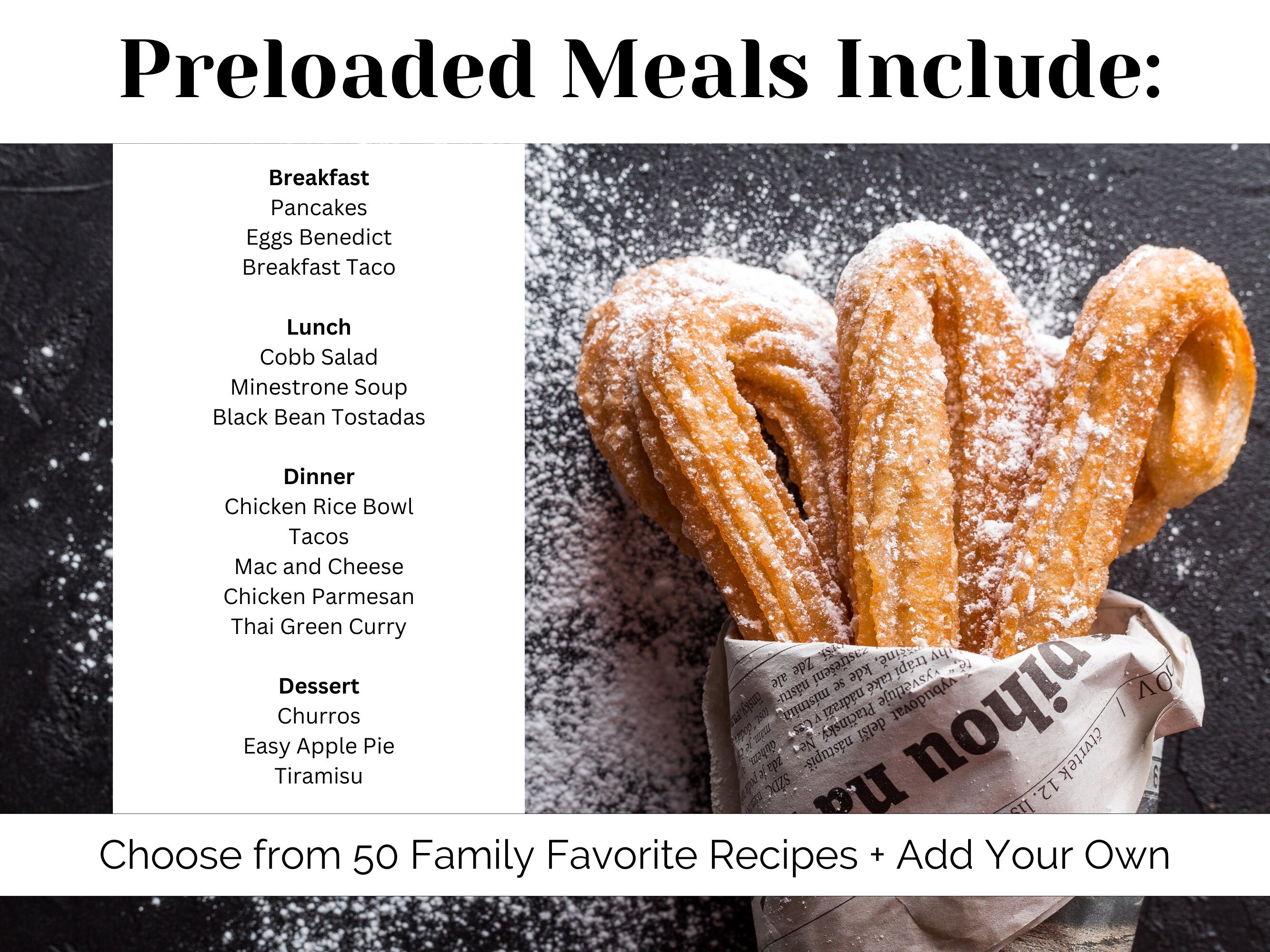 Meal Tracker Spreadsheet Complete Meal Plan Digital Food Menu Google ...