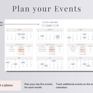 Digital Life Planner | Daily Schedule Spreadsheet | Google Sheet Planner | Habit Tracker | Annual & Monthly Goal Tracker | Schedule Template image 5