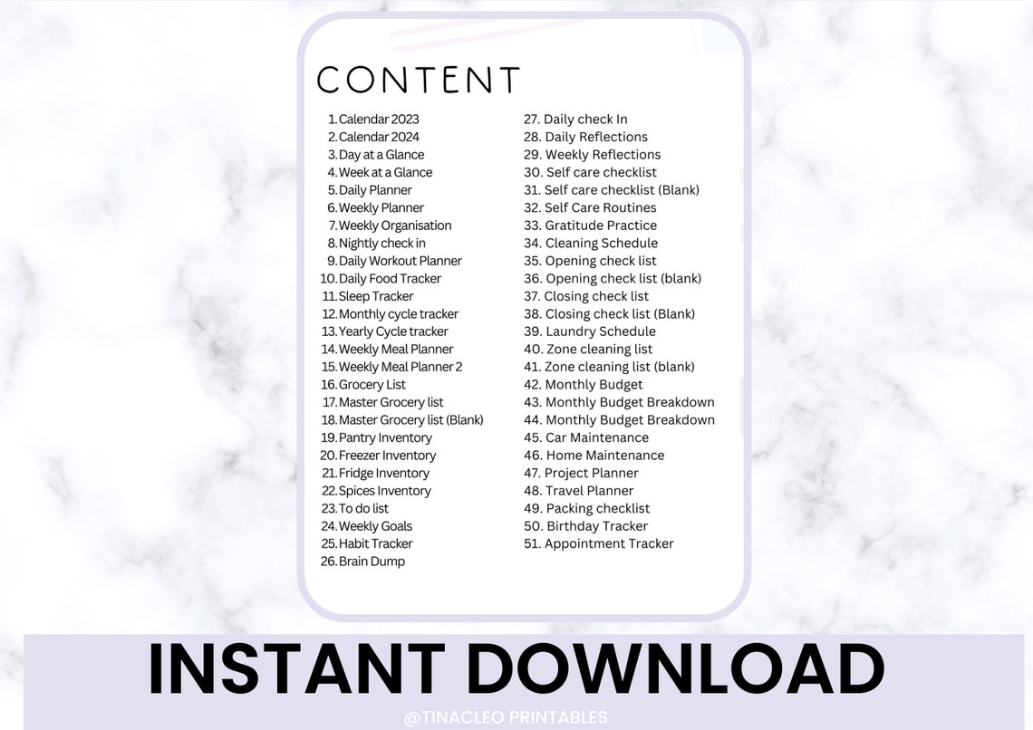 Printable ADHD Planner Bundle, Life Organization (digital Download) - Etsy
