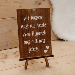 Gedenkenschild für Verstorbene Hochzeit Etsy.de